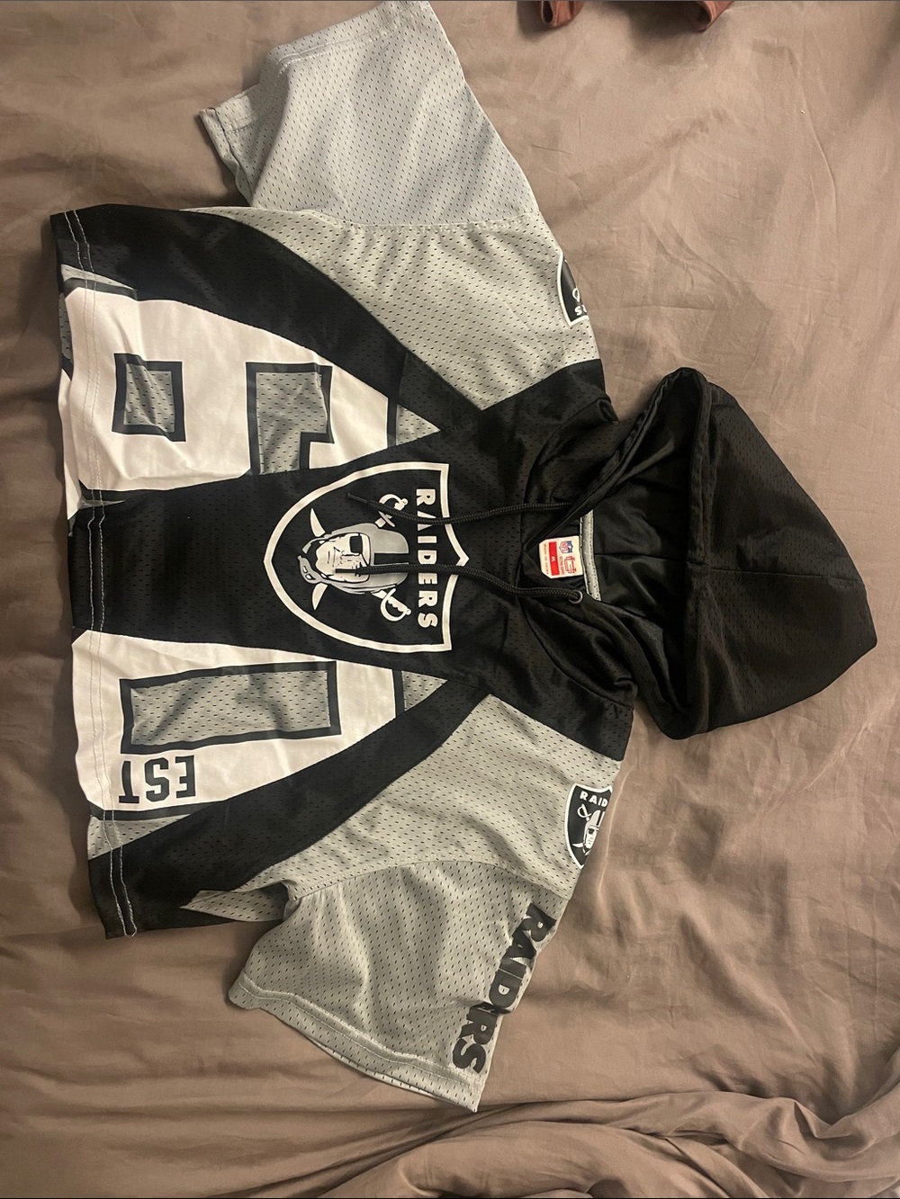 NFL Raiders crop hoodie - M